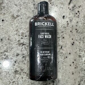 Brickell Men's Clarifying Gel Face Wash for Men, Natural and Organic Rich